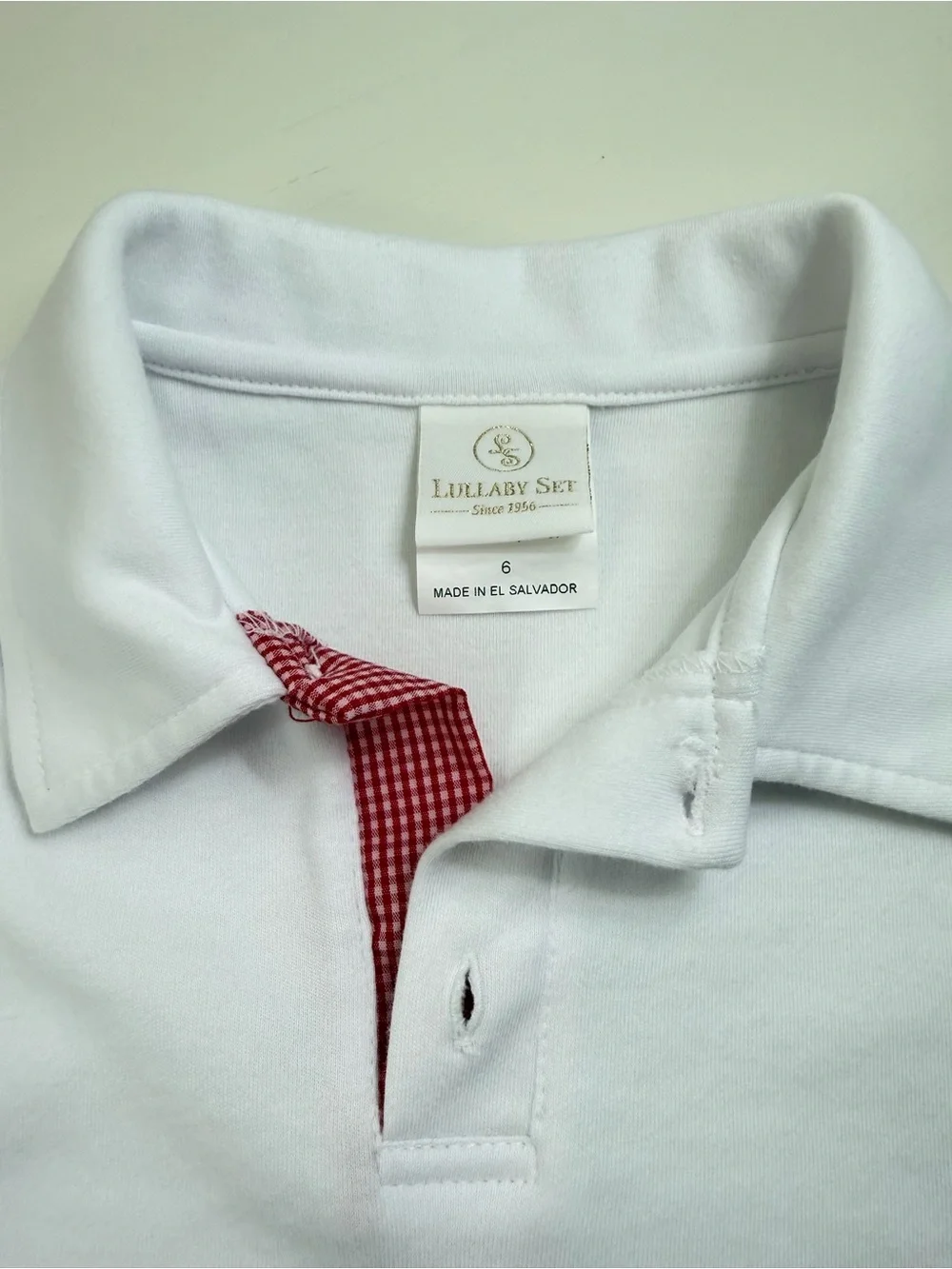 Lullaby Set Polo + Red Gingham Shorts Set 6
